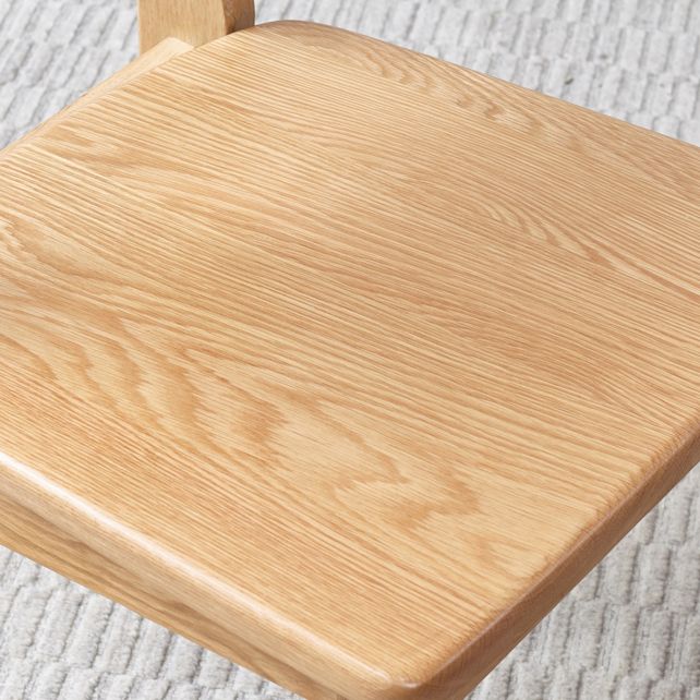 Contemporary Wood Open Back Armless Dining Chairs for Dining Room