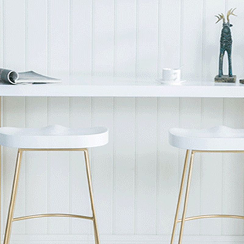 Modern Bar-height Table Faux Marble Top Bistro Pub Table with 2 Shelves