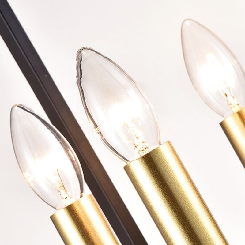 Luz de lámpara de araña de la jaula Iluminación colgante metálica industrial para restaurante