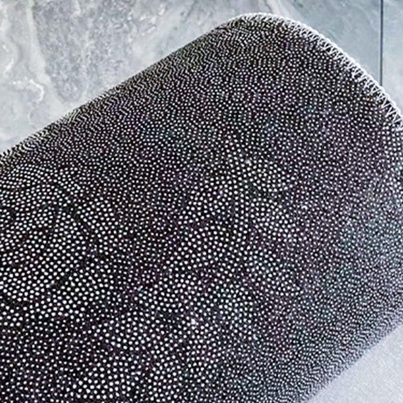 Blue Modern Rug Polyester Geometric Print Area Rug Easy Care Anti-Slip Rug for Drawing Room