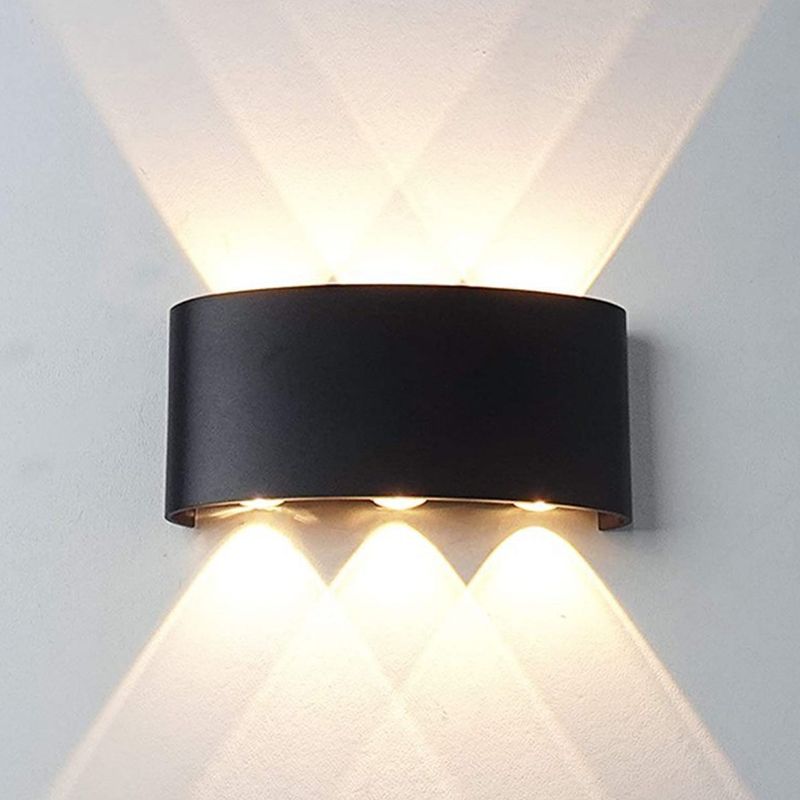 Éclairage mural de forme rectangulaire Métal de style moderne 1 lampe d'applications légères pour extérieur