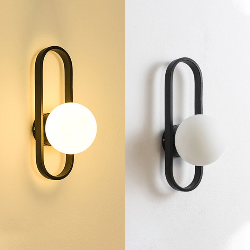 Lampada a parete in vetro a sfera di vetro di semplicità Nordica Design del corridoio del corridoio Aisle Lighting Freessing