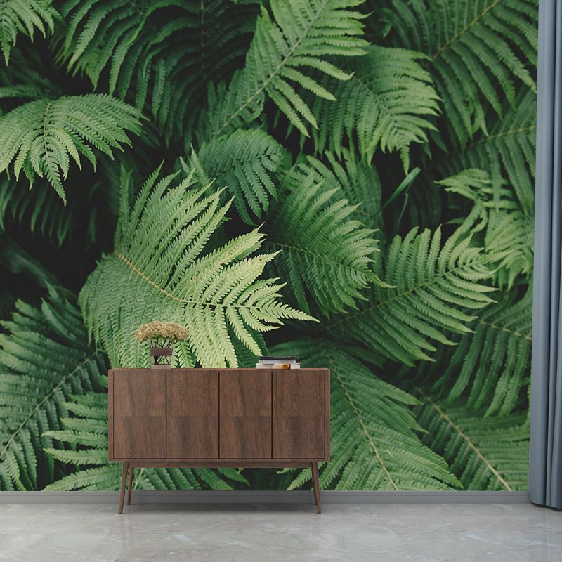 Leaves Wall Mural Decal Moisture Eco-friendly Wallpaper Resistant for Sitting Room