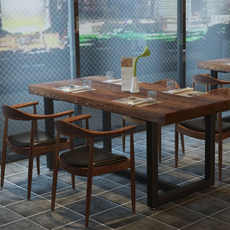 Glam Upholstered Arm Chair Open Back Solid Wood Dining Chair