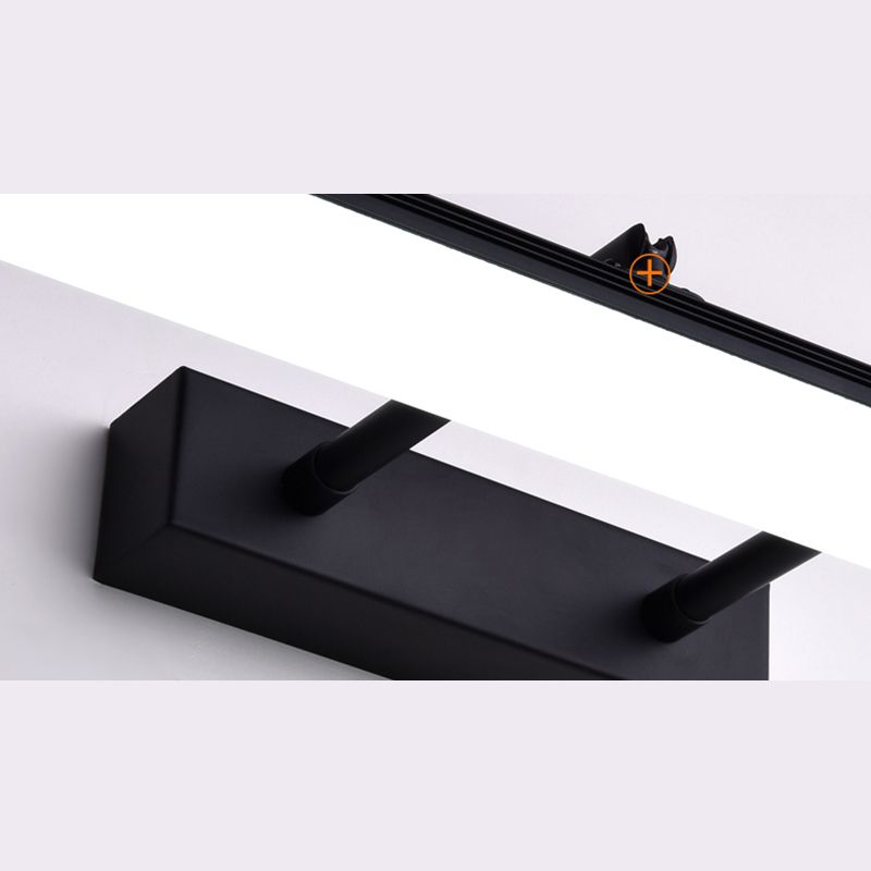 Rechteckige Badezimmerleuchte Leuchte Metall LED moderne Wandmontageleuchte