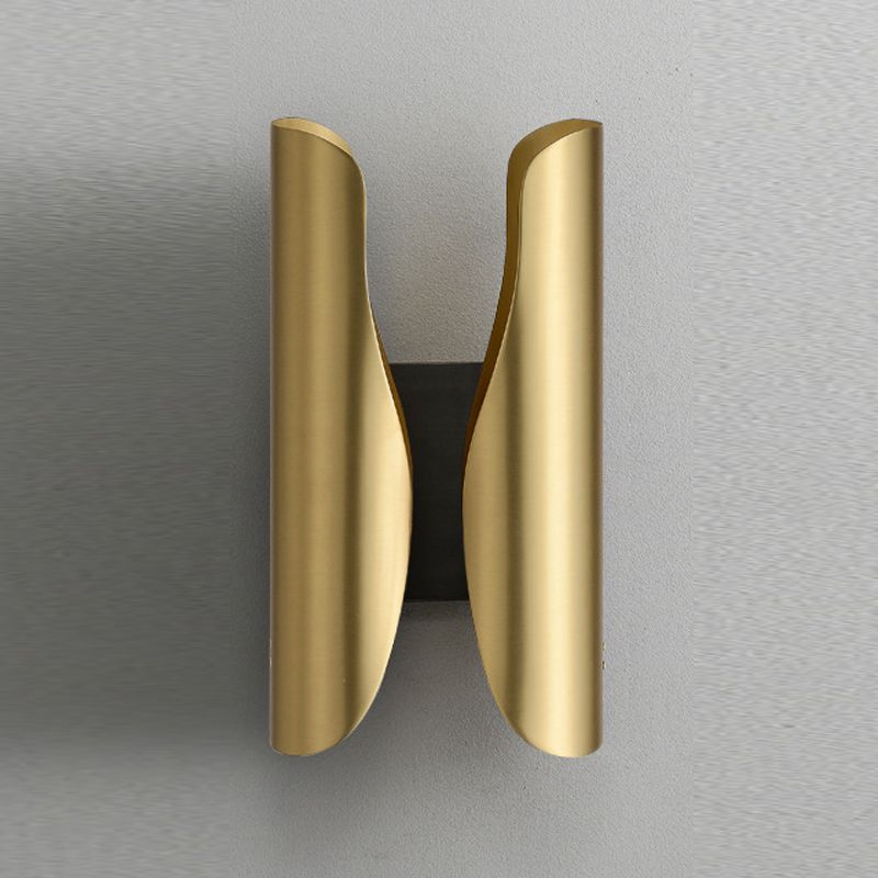 Metal Curved Wall Lighting Modern Style 2 Lights Wall Lighting Fixtures