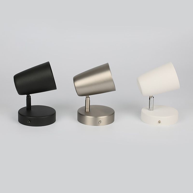 Dormitorio luminosos simples luminosos 1 iluminación de pared giratoria de metal ligero