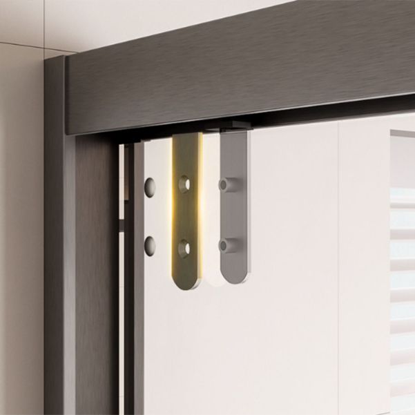 Simple In-line Shower Door Glass and Metal Bathroom Shower Bath Door