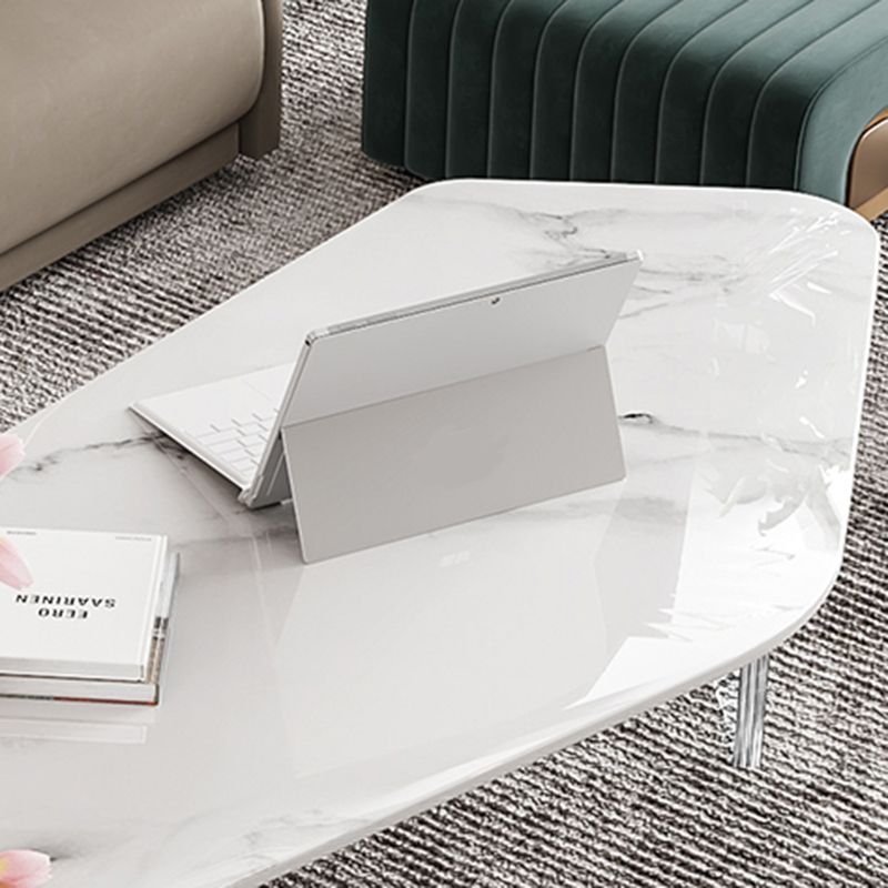 Modern Acrylic Legs Coffee Table Nesting Coffee Table Set for Living Room