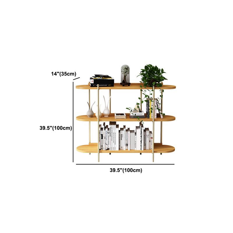 Etagere Bookcase Scandinavian Open Back Bookshelf with Shelves