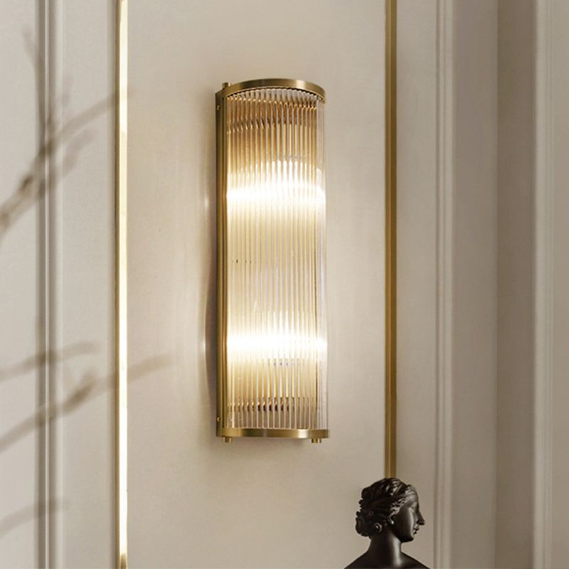 Wall Mounted Light Fixture Modern Glass Wall Mounted Lighting in Gold