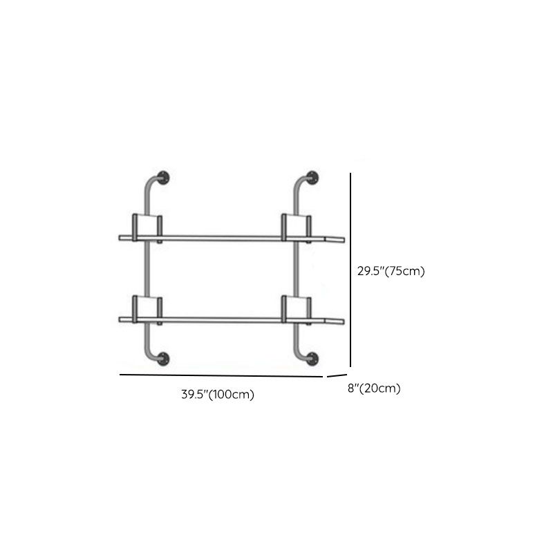 Glam Engineered Wood Bookshelf Floating White Closed Back Bookcase