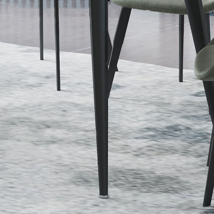 Modern Dining Table with Solid Back Chairs 1/4/6/7 Pieces Dinette Set