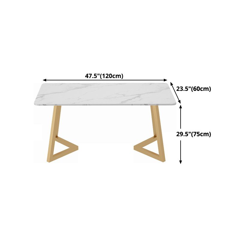 Traditional Luxury Rectangle Dining Table Stone Dining Site Table for Home