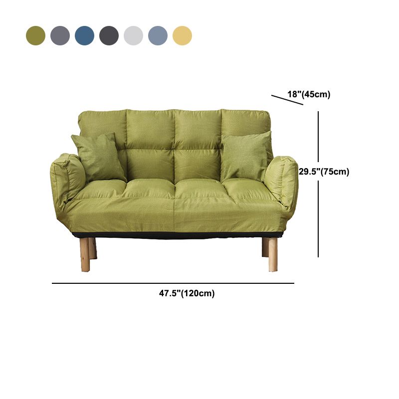 Contemporary Biscuit Back Square Arm Linen with Storage Seating
