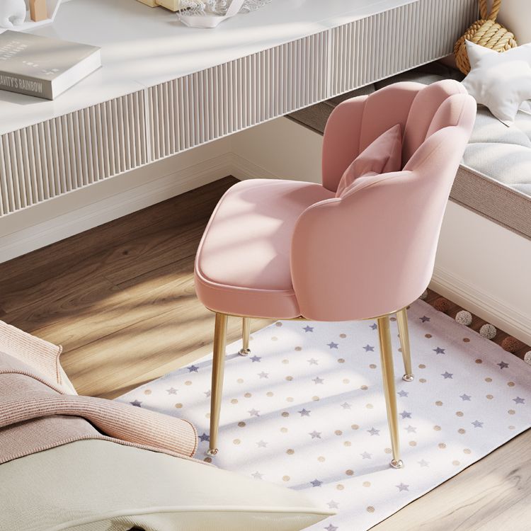 Fauteuil rembourré pour chambre à coucher scandinave, finition mate, chaise de salle à manger à dossier solide