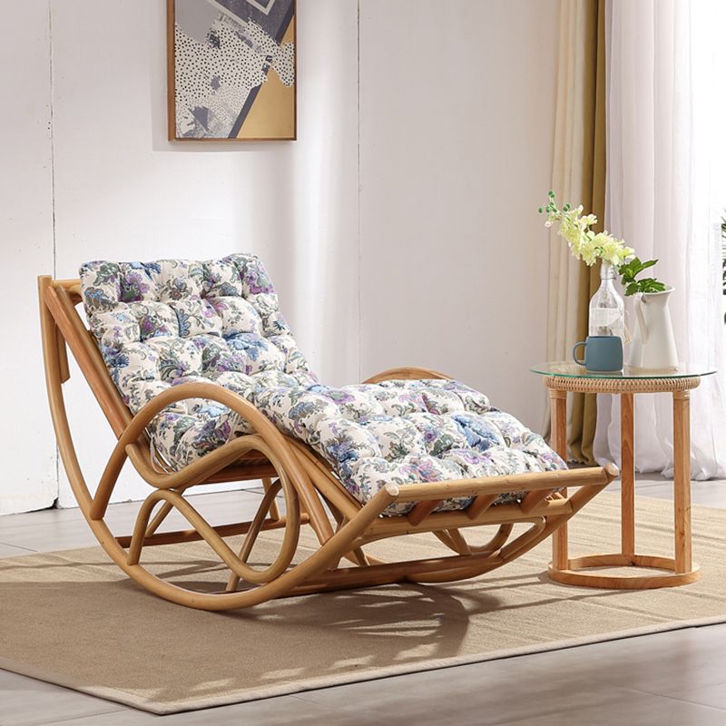 Metal Traditional Rocking Accent Chair Reclining Spindle Rocker Chair 27.6" Wide