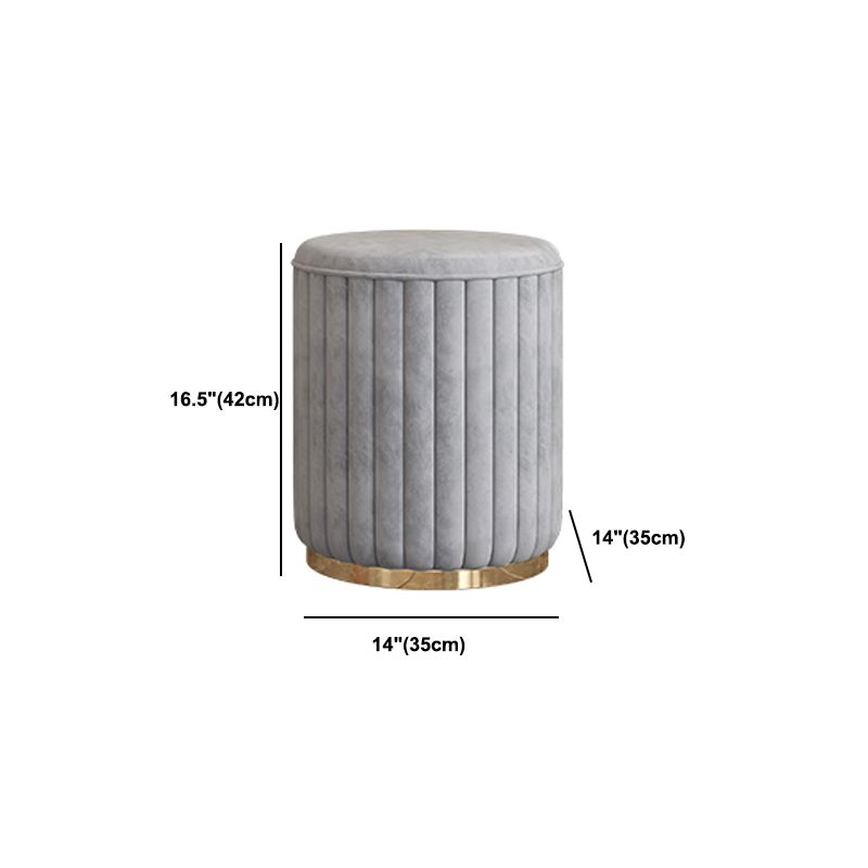 Solid Wood Drawers Vanity Set with Stone Top & Padded Stool in Grey