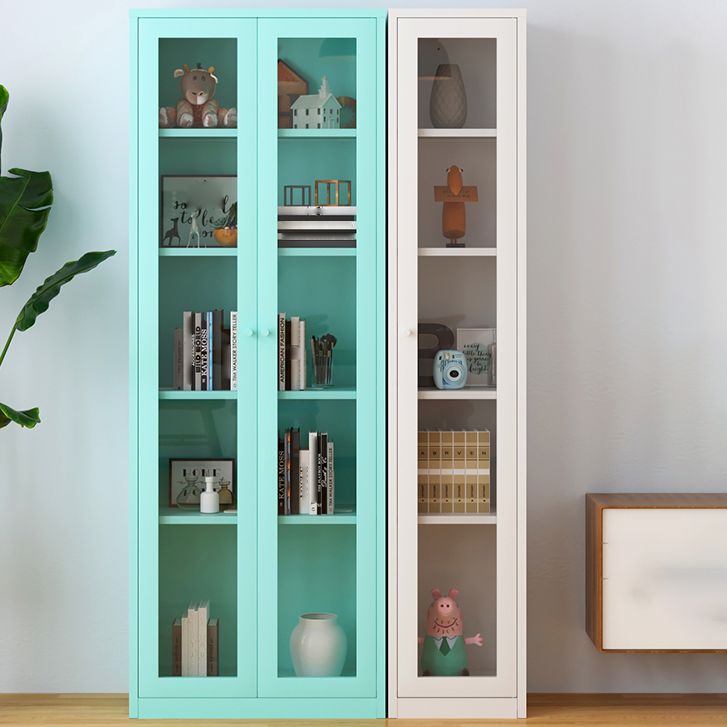 Scandinavian Style Bookcase with Door Shelf Bookcase for Home and Office