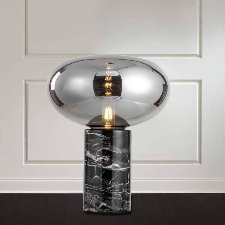 Lampes de table de nuit géométriques style contemporain Lampe de table en verre à 1 lumière