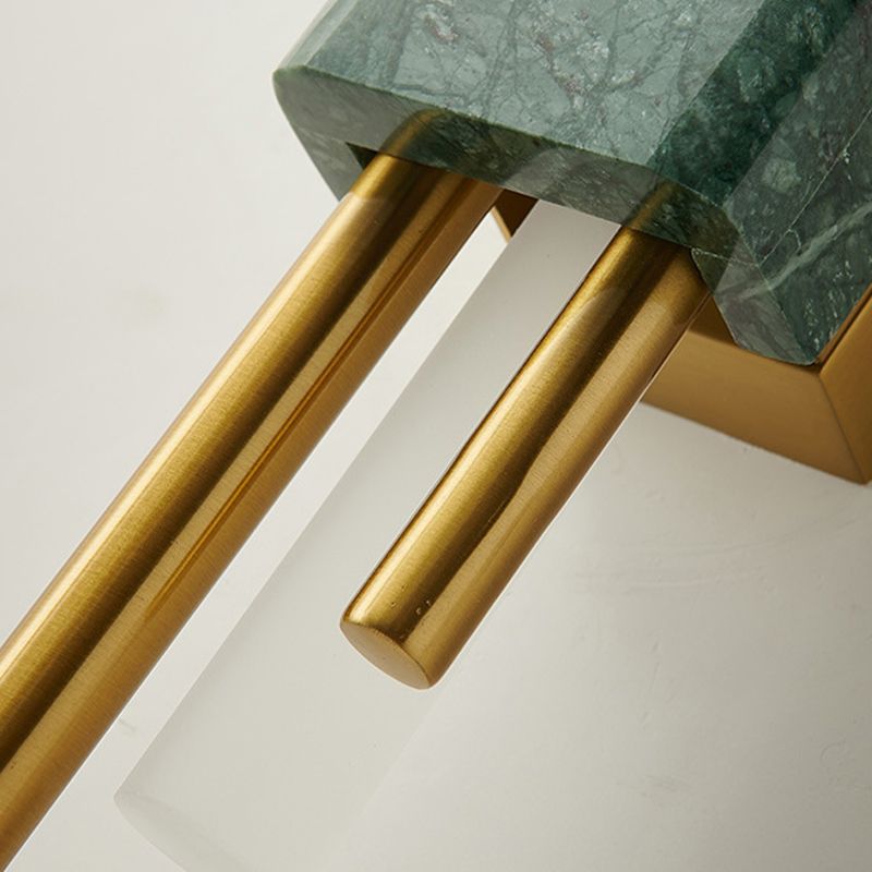 Contemporary Green/White LED Shaded Metallic Wall Mounted for Bedroom