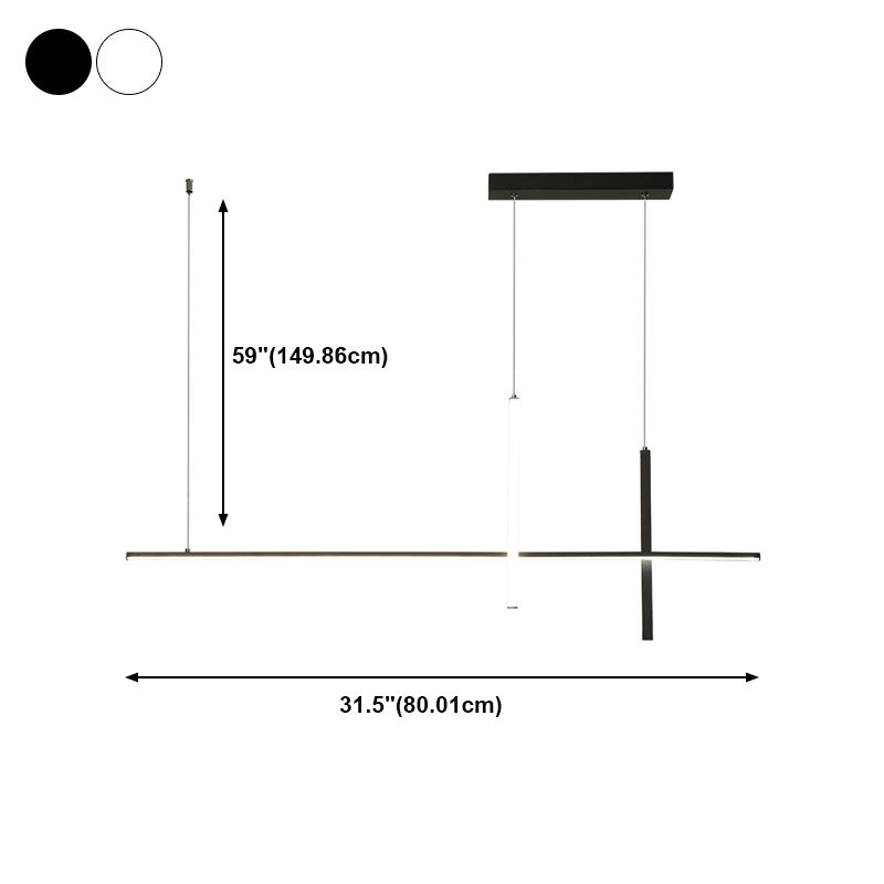 Zeitgenössische Inseln Leichte Einfachheit hängende Beleuchtung für Wohnzimmer