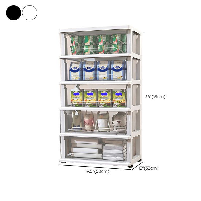 Contemporary Storage Cabinet with Legs 5-drawer Wardrobe Armoire