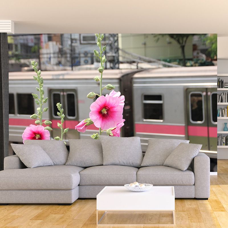 Modern Transportation Wall Covering Stain Resistant Living Room Wall Decor