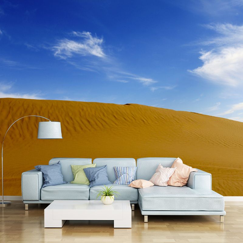 Waterproofing Sand Mountain Mural Wallpaper Non-Woven Modern Wall Covering for Home