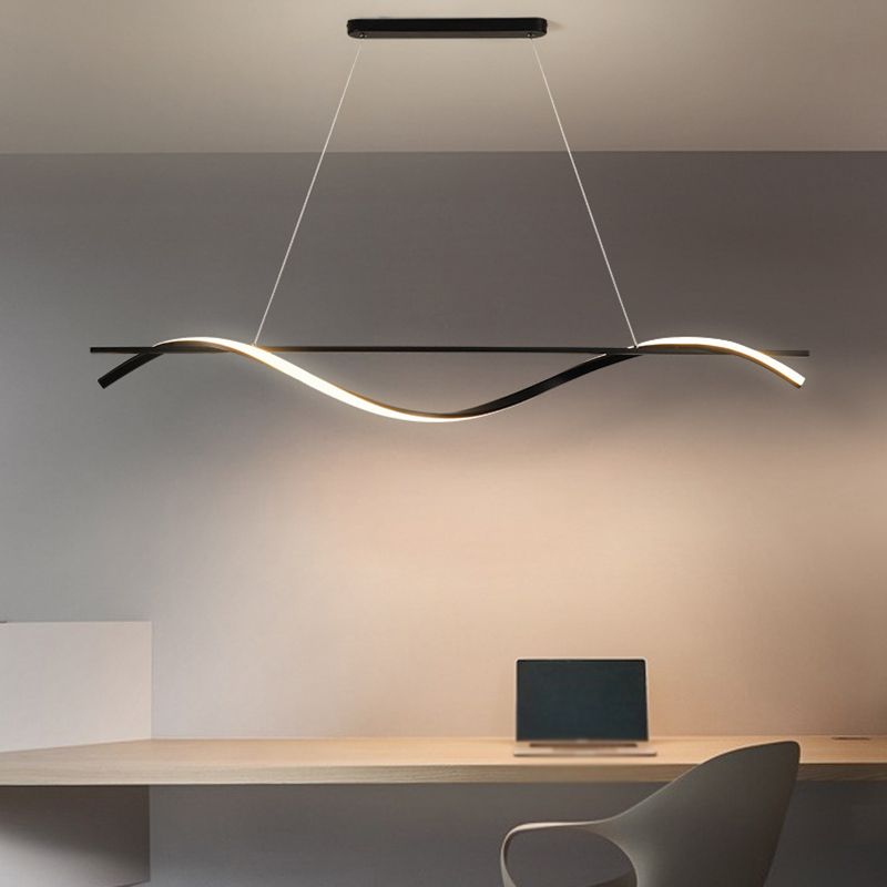 Modernism White/Black Kitchen Island Lighting Unique Ceiling Light for Bedroom