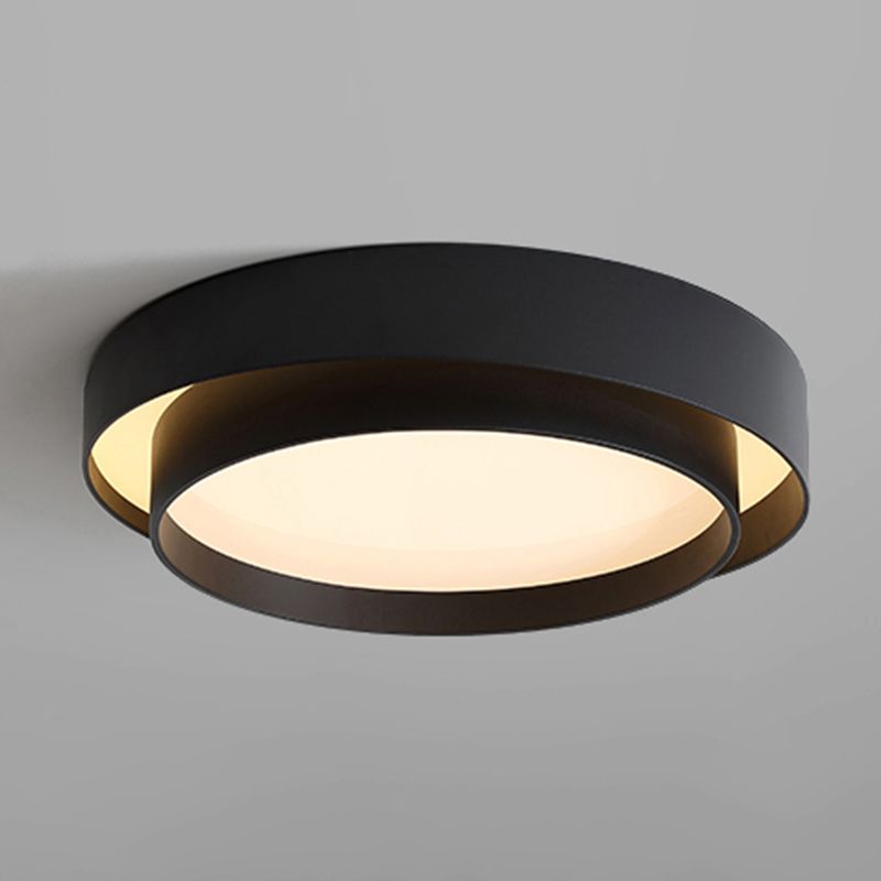 Ronde inbouw plafondlamp Moderne stijl LED metalen plafondlamp