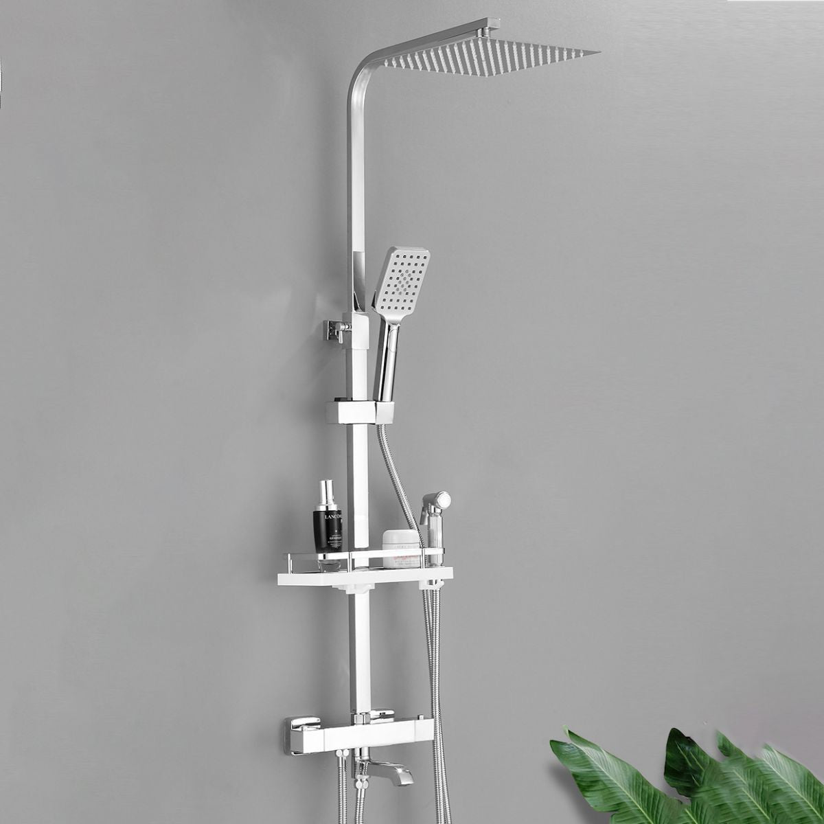 Shower System Rain Handheld Shower Head Wall mounted Adjustable Water Flow Shower System