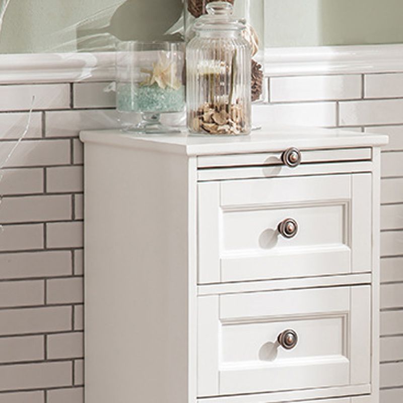 Contemporary Accent Chest with 4 Drawers and Distressed Finish Metal