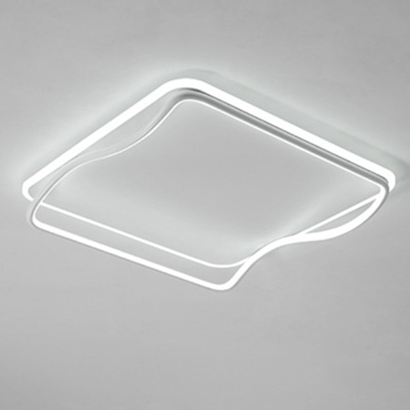 Fixation de la lumière du Square Fixtures de lumière Acrylique Simplicité moderne Simplicité-Fixation du Mont Light pour la chambre