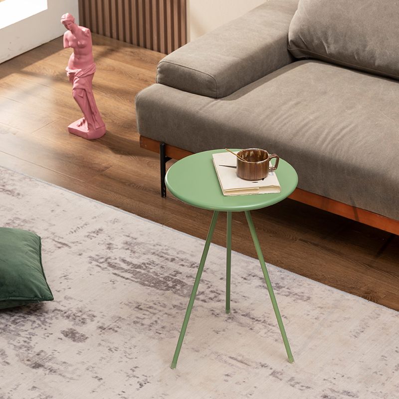 Metal White/green/black/gold 3 Legs Base Design Round Coffee Table