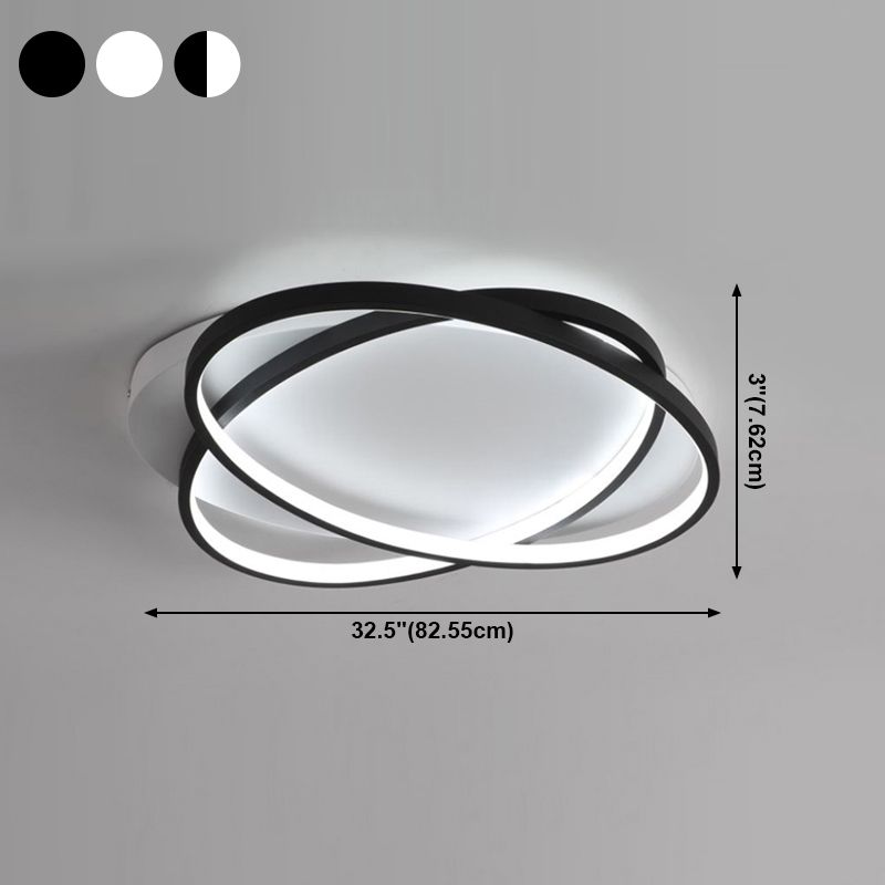 Éclairage de plafond encastré à LED 2 lumières plafonniers modernes pour salon