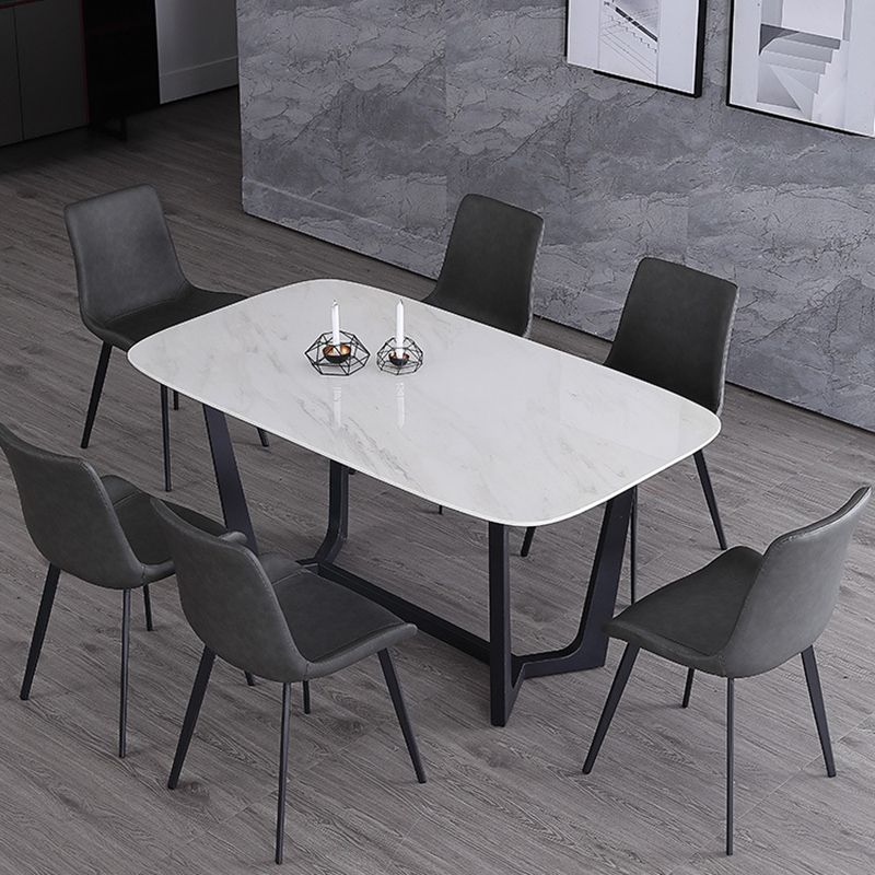 Dining Room Upholstered Chair Black Legs Parsons Dining Chair