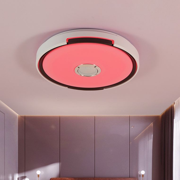 Flush Mount Ceiling Fixture LED Light Smart Mobile Phone Control Foyer Light Room Light