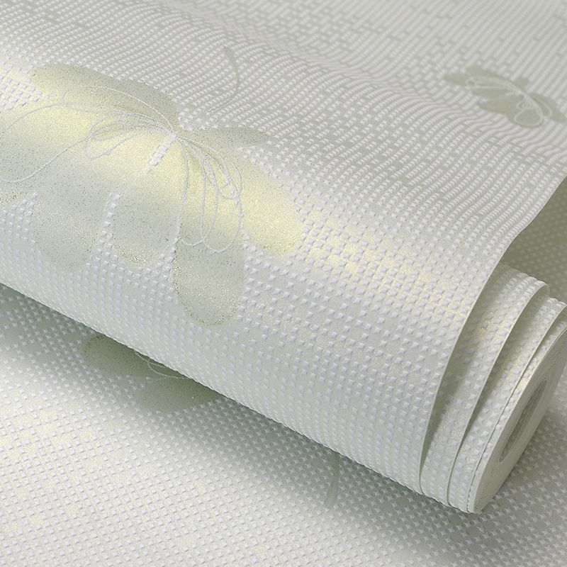 Wall Covering Flower Soft Color Farmhouse Non-Woven Material Wallpaper for Bedroom