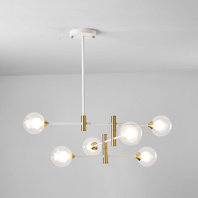 Éclairage de pendentif à balle en verre