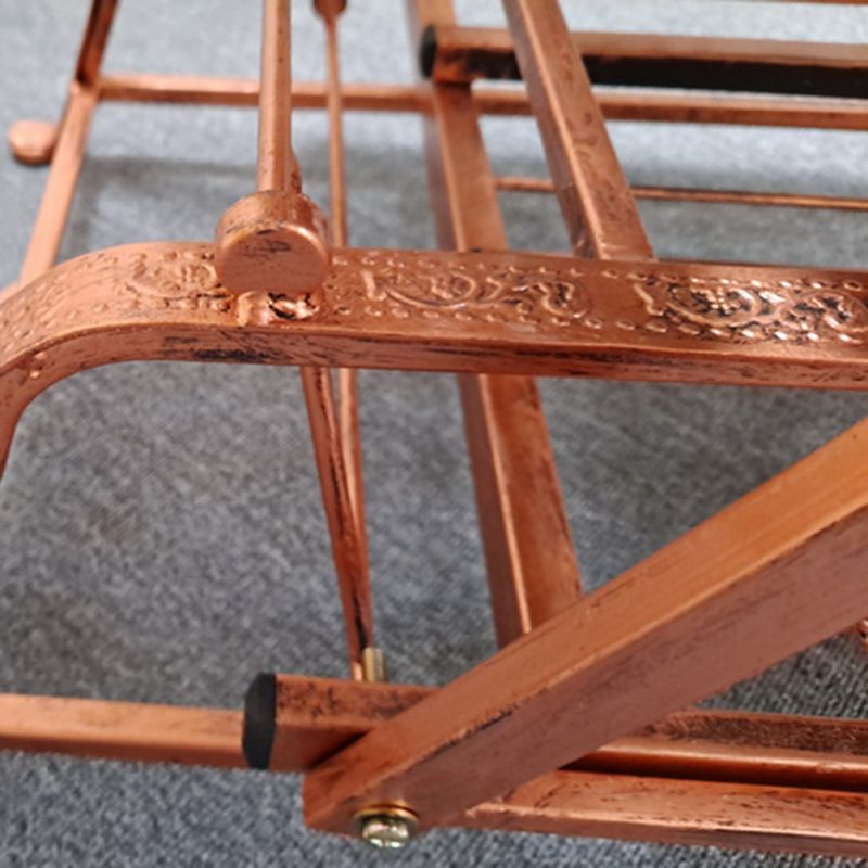 Modern Rattan Chair Solid  Color Rocker Chair with Metal Legs