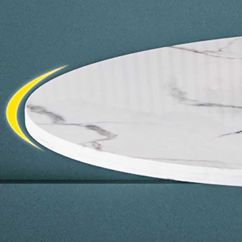 Modern 1/4/5 Pieces Dining Sintered Stone Dining Table Set with Metal Legs for Kitchen