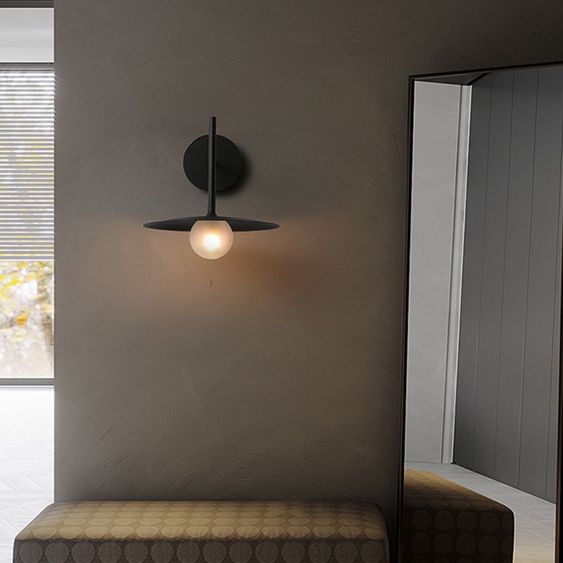 Industrial Style Metal Wall Mount Light Circle Shape Wall Lamp for Living Room