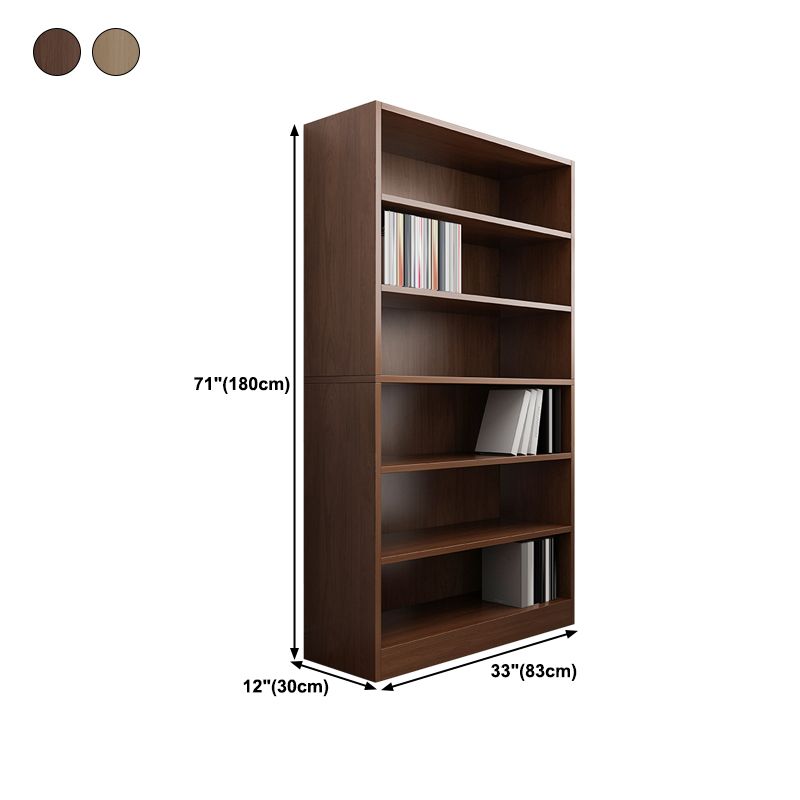 Closed Back Modern Style Bookshelf Wood Bookcase for Office Use