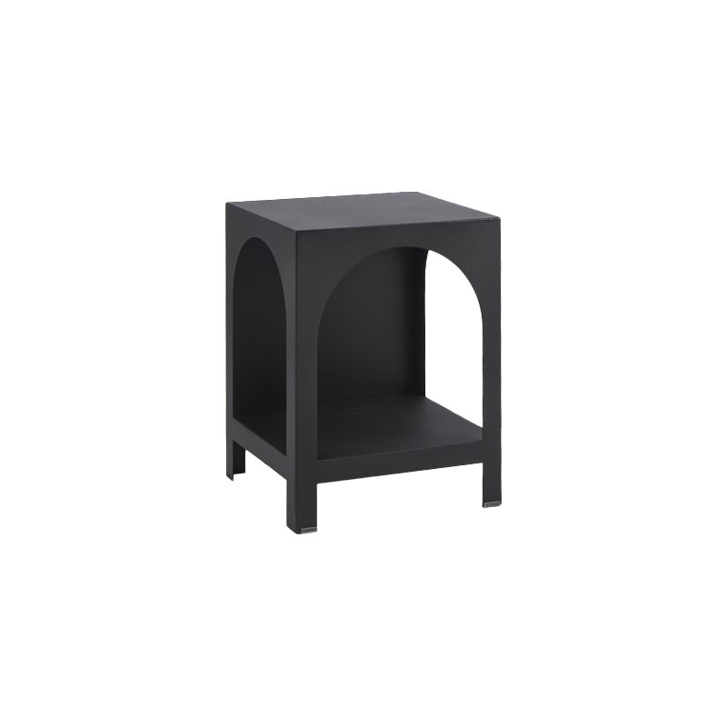 Modern Style Bookcase 13.78" Wide Metal Closed Back Bookshelf for Home