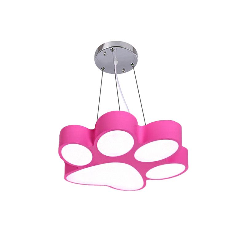 Doggy Paw Bathroom Pender lampe acrylique Cartoon LED Hanging Light