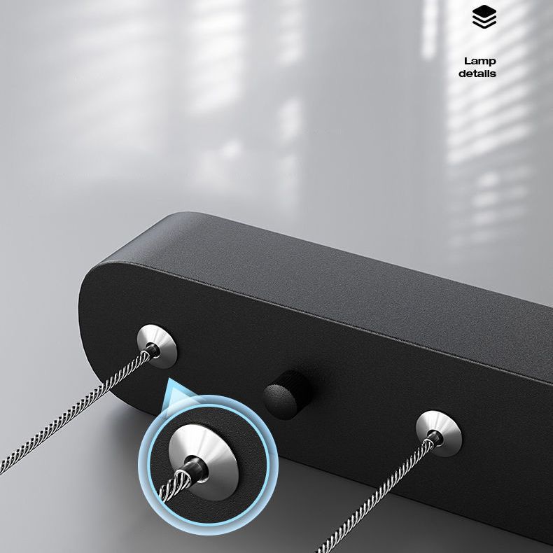 Lámparas de lámpara cuadrada moderna lámpara de metal 3 luces lámparas de lámpara