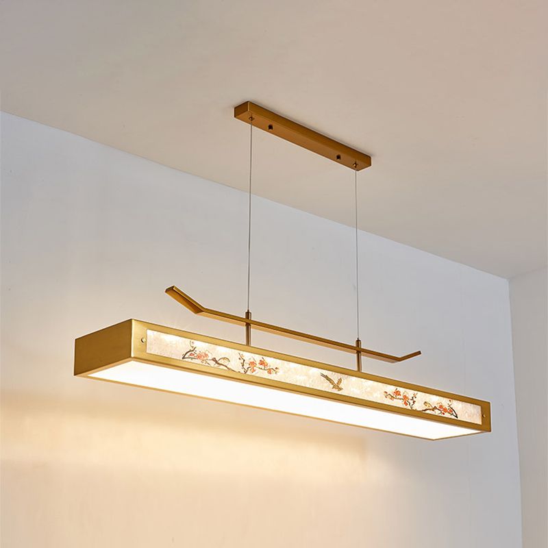 Acrylic Hanging Pendant Lights Modern Linear Hanging Lamps for Dining Room