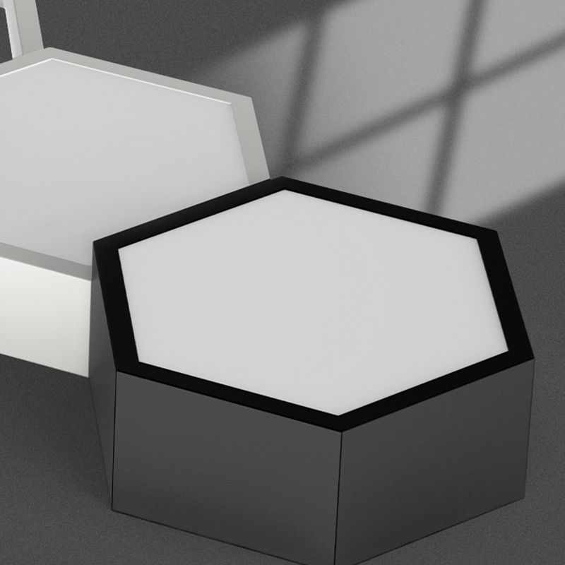 Soporte empotrado LED geométrico acrílico en luz de techo de aluminio esmerilado de estilo creativo moderno