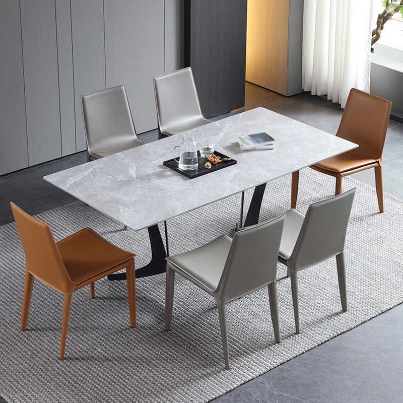 Contemporary Kitchen PU Leather Dining Side Chair Parson Dining Side Chair